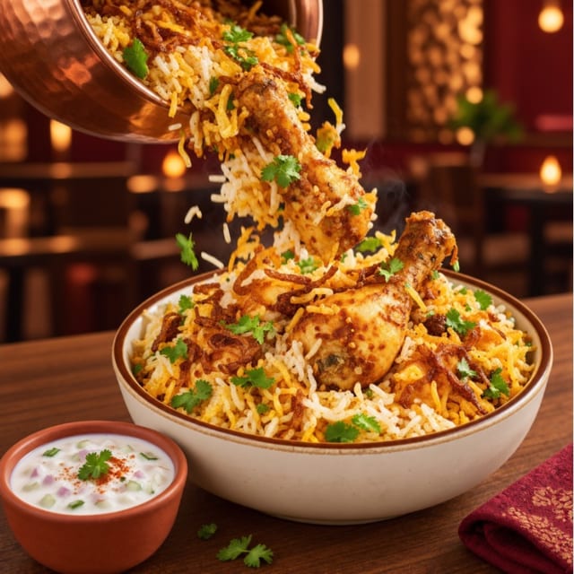 Chicken Dum Biryani.