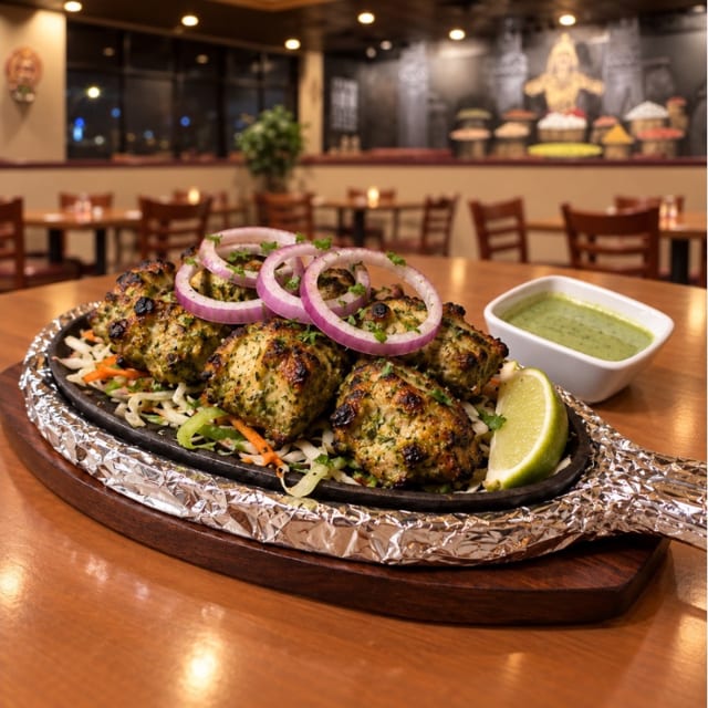 Chicken Mint Kebab.