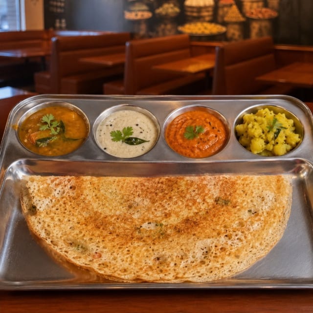 Rava Masala Dosa.