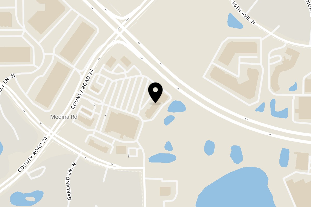 Map showing the location of Butter Chicken on 16605 County Rd 24 #205 in Minneapolis